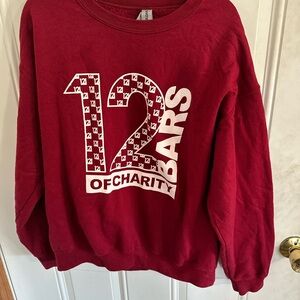 12 Bars of Charity Red Graphic Sweatshirt